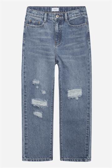 Grunt Mom Jeans Destroy - Premium Blue